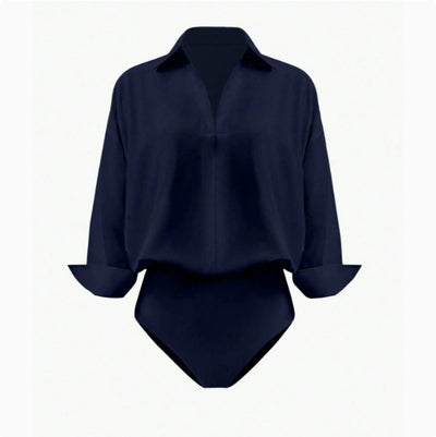 Blusa Entallada Cuello Mao Manga Tres Cuartos para Mujer - Image 6
