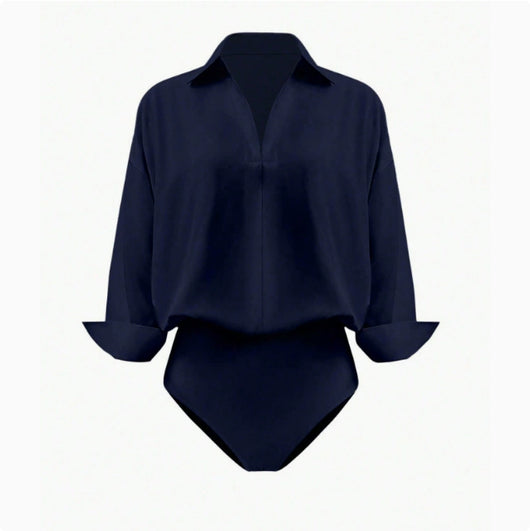 Blusa Entallada Cuello Mao Manga Tres Cuartos para Mujer - Image 6