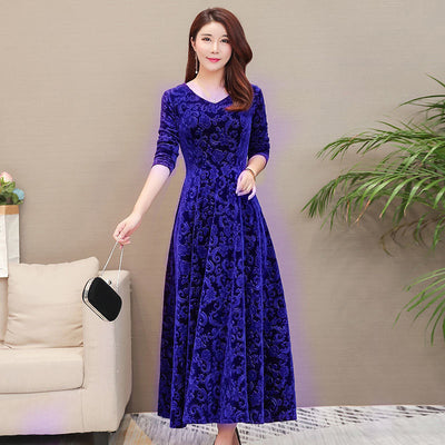 Vestido Elegante Ajustado con Manga Larga y Textura Grabada - Image 3