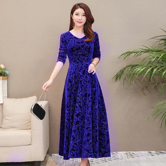 Vestido Elegante Ajustado con Manga Larga y Textura Grabada - Image 3