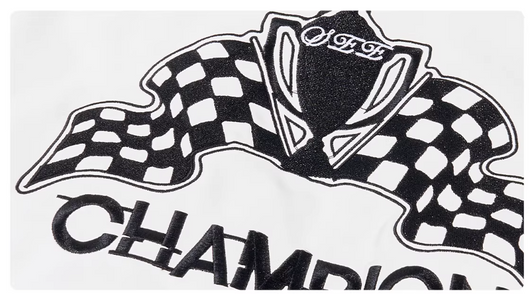 Chaqueta de Cuero para Motociclista con Letras Bordadas - Image 2