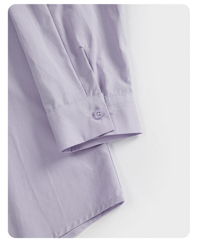 Blusa Blanca Clásica de Manga Larga para Mujer - Primavera - Image 8