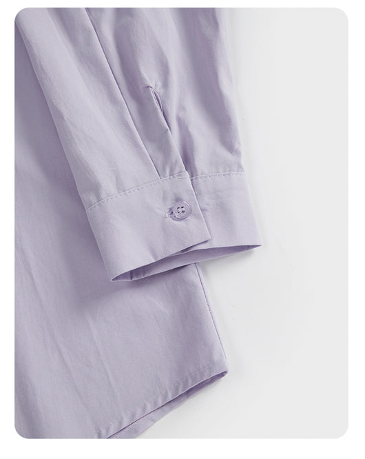 Blusa Blanca Clásica de Manga Larga para Mujer - Primavera - Image 8