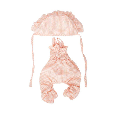 Conjunto de Ropa para Perro Mono Naranja con Gorro - Outfit Fashionable para Mascotas Pequeñas