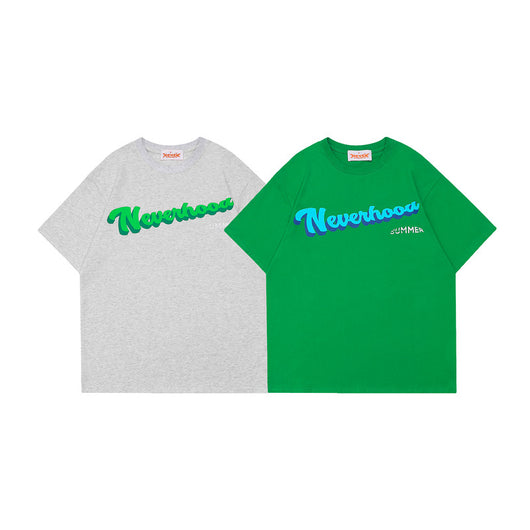 Camiseta Suelta Literary Letters NEVERHOOD - Diseño Europeo Americano - Image 9