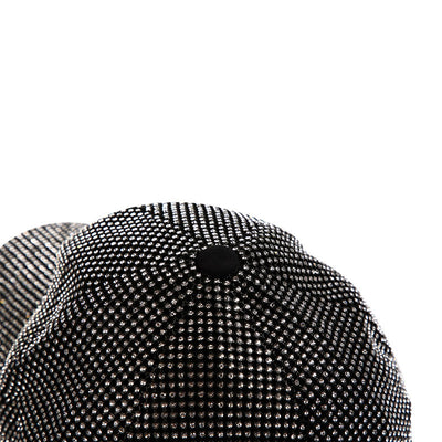 Gorra de Béisbol con Diamantes Completos Estilo Coreano Ala Ancha para Mujer - Image 8