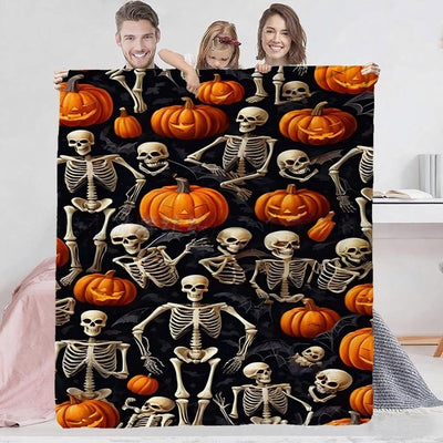 Manta de Franela con Diseños Estampados de Halloween - Image 23