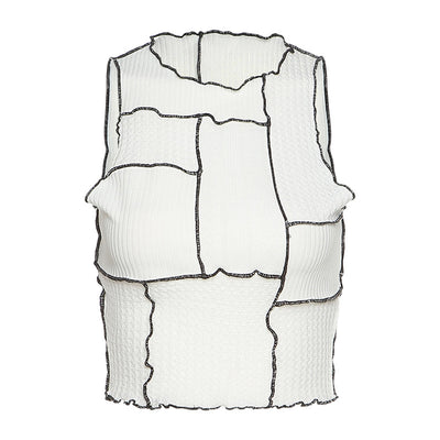 Crop Top Ajustado Cuello Redondo para Mujer - Image 9