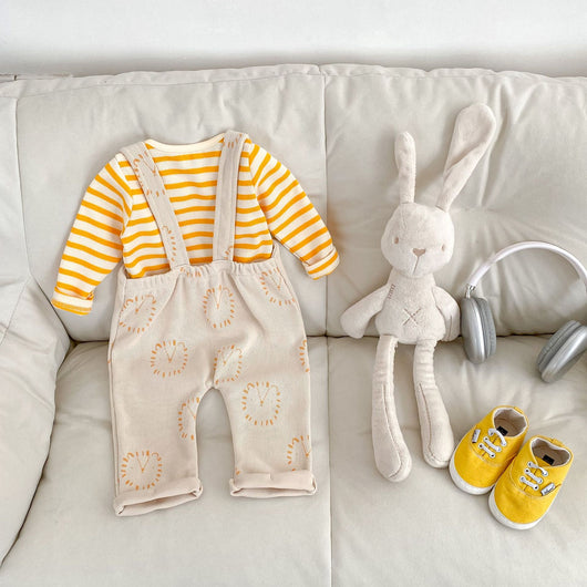Conjunto de Dos Piezas a Rayas para Bebé - Estilo Casual y Cómodo - Image 8