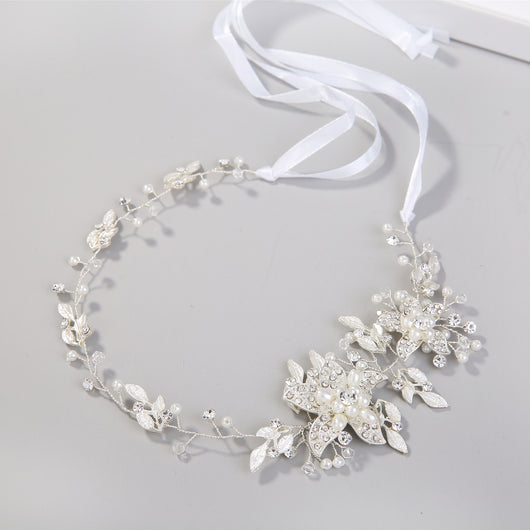Diadema Artesanal de Strass Dorado y Plateado - Image 7