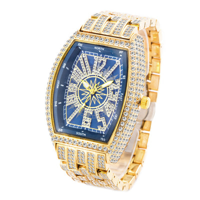 Reloj para Hombre de Diamantes Completos con Esfera Grande y Diseño Cuadrado - Image 4