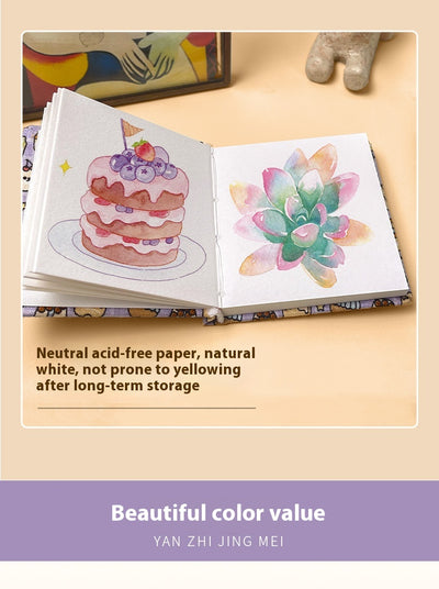 Cuaderno de Viaje Portátil para Acuarela con Diseño de Pájaro Feile - Image 35