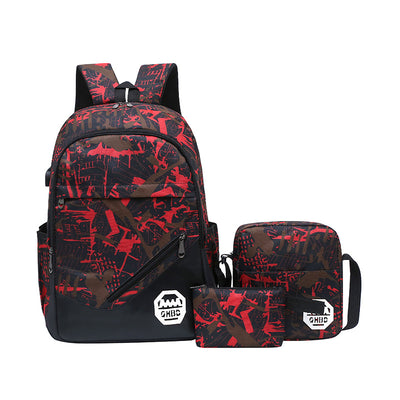 Mochila Escolar Floral 3 en 1 - Diseño Trendy Multifuncional - Image 3