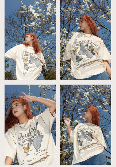 Camiseta Mariposa de Manga Corta para Verano - Image 5