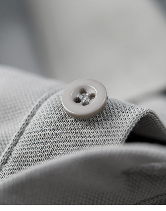 Polo Manga Corta Liso con Cuello para Hombre