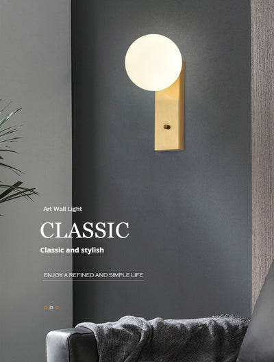 Lámpara Minimalista de Cristal para Mesita de Noche - Image 32