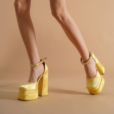 Tacones Plataforma 14cm con Brillantes Cristal - Image 48