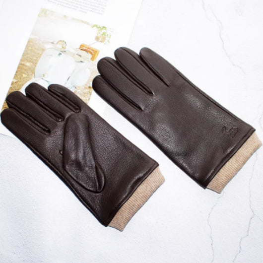 Guantes de Motociclista en Cuero Genuino Ante y Gamuza para Hombre - Image 10