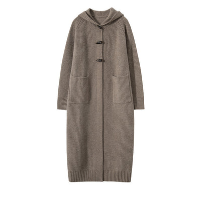 Abrigo Trench Grueso con Capucha y Botones de Cuerno - Image 5
