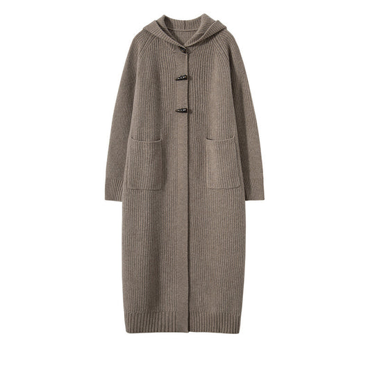 Abrigo Trench Grueso con Capucha y Botones de Cuerno - Image 5