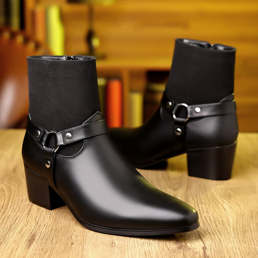 Botas Casuales Hombre Estilo Británico Punta Fina - Image 8
