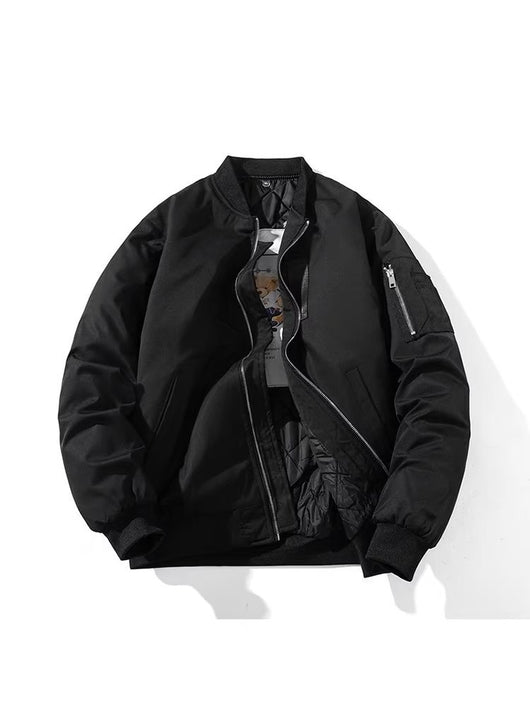 Chamarra de Piloto Bordada y Acojinada para Hombre - Image 13