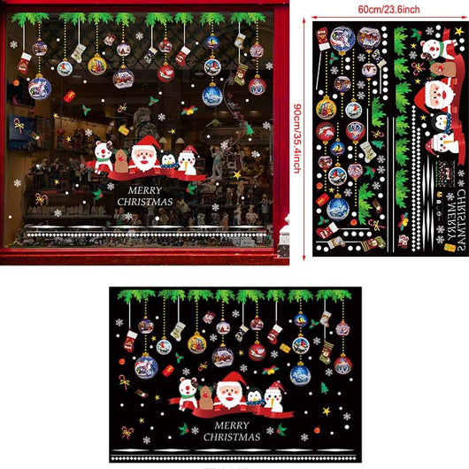 Adhesivos Navideños para Ventanas - Decoración Festiva Reutilizable - Image 8
