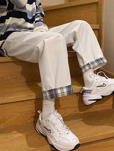 Pantalones Cargo de Cintura Alta Nine-point en Denim Casual - Image 10