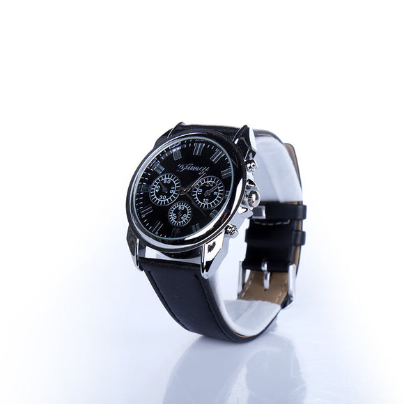 Conjunto de Regalo: Cinturón de Cuero con Hebilla Automática, Reloj y Billetera para Hombre