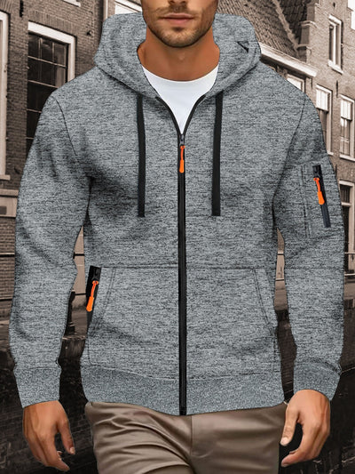 Suéter Deportivo con Capucha y Textura Jacquard para Hombre - Image 9