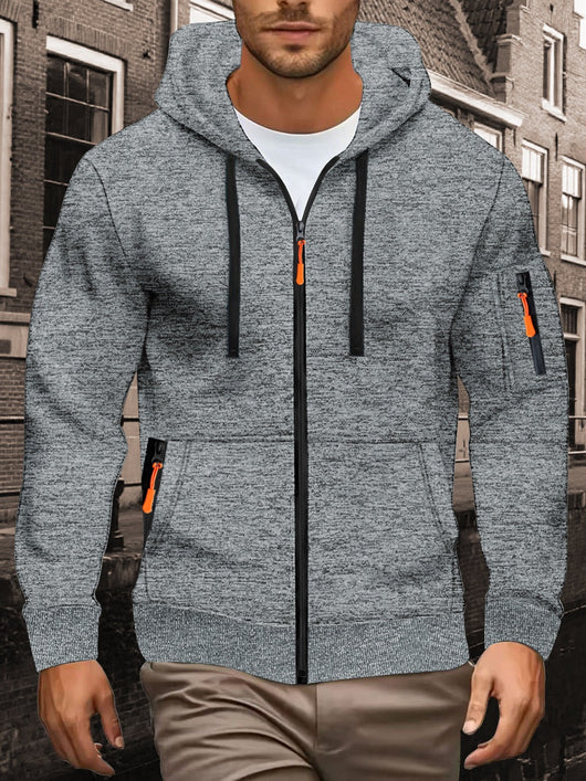 Suéter Deportivo con Capucha y Textura Jacquard para Hombre - Image 9