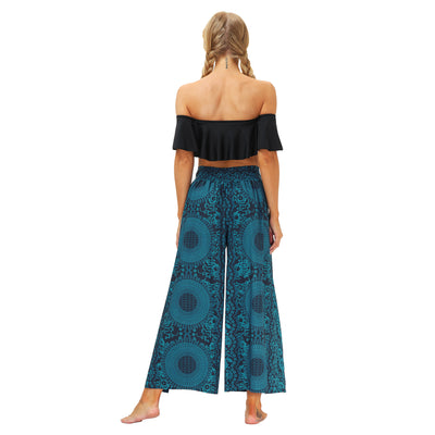 Pantalones Rectos Estampados para Mujer - Frescos y Cómodos con Abertura Lateral - Image 13