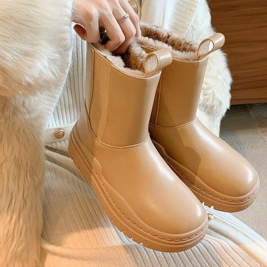 Botas de Invierno Impermeables Acolchadas con Suela Gruesa