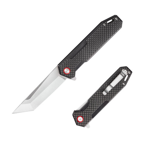 Cuchillo Plegable de Fibra de Carbono - Supervivencia y Defensa Personal - Image 9