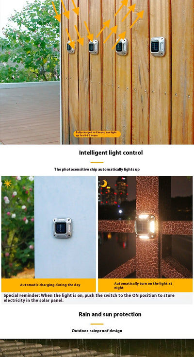 Lámpara Solar de Pared para Exterior - Decoración de Jardín, Terraza y Balcón - Image 13