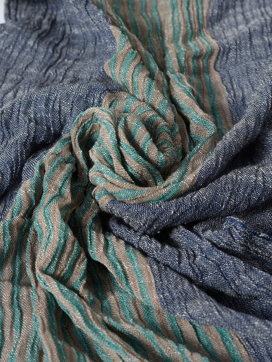 Bufanda Hombre Rayas Primavera Verano - Diseño Bicolor Versátil - Image 39