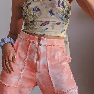 Jeans Tie Dye Raw Denim - Image 9