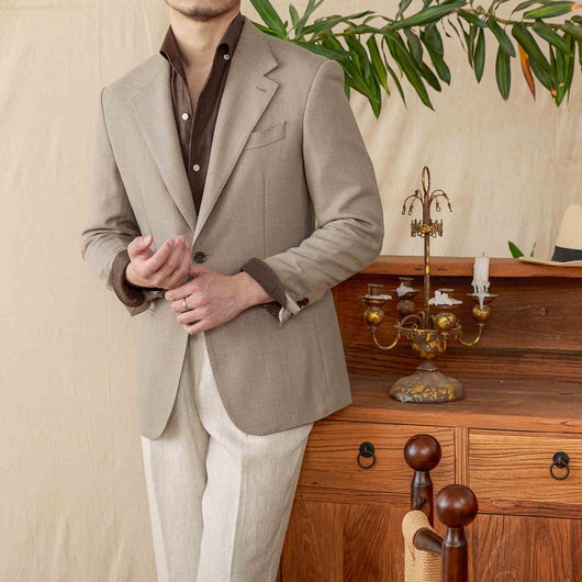 Blazer de Lino Natural Semiforro Respirable y Ligero - Image 3