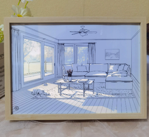 Cuadro Luminoso con Control Remoto para Decoración de Pared