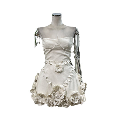 Vestido Corset Floral 3D Artesanal con Cintura Ajustable - Image 5