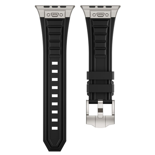 Correa Elástica de Silicona con Hebilla Metálica Plegable para iWatch 1-9 - Image 19