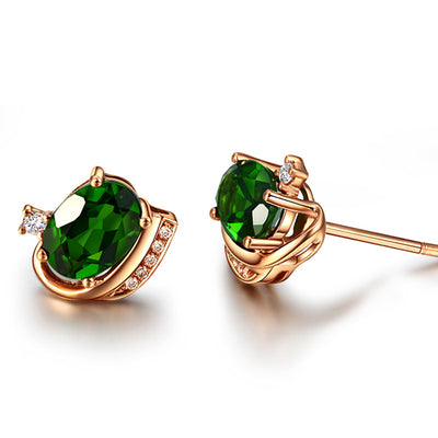 Aretes de Turmalina Verde Vintage - Joyas de Cristal Tesoro Esmeralda - Image 7