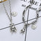 Pulsera y Collar de Plata Tailandesa con Osito de la Suerte