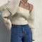 Conjunto de Dos Piezas Tejido para Mujer - Estilo Europeo