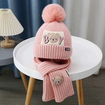 Gorro y Bufanda Tejida para Bebé - Conjunto Osito Calientito - Image 20