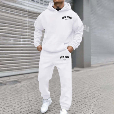 Sudadera con Capucha Forrada en Polar con Diseño Estampado para Hombre - Image 7