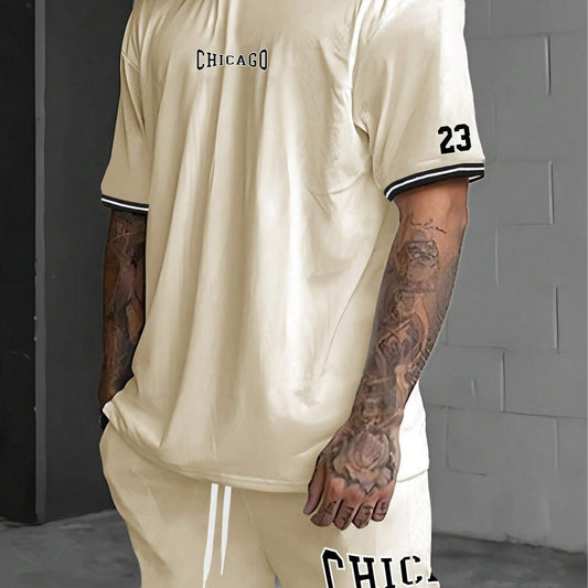 Conjunto de Playeras de Manga Corta para Hombre - Moda Verano Trendy