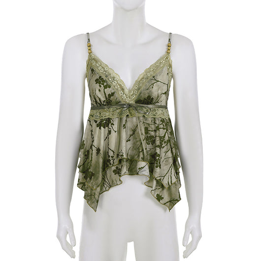 Vestido Retro Cuello V Cintura Marcada Diseño Asimétrico - Image 38