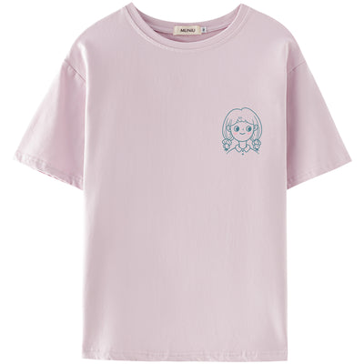 Playera Casual de Algodón con Estampado para Mujer - Verano - Image 35