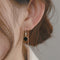 Aretes Cuadrados con Borla en Plata Esterlina para Mujer